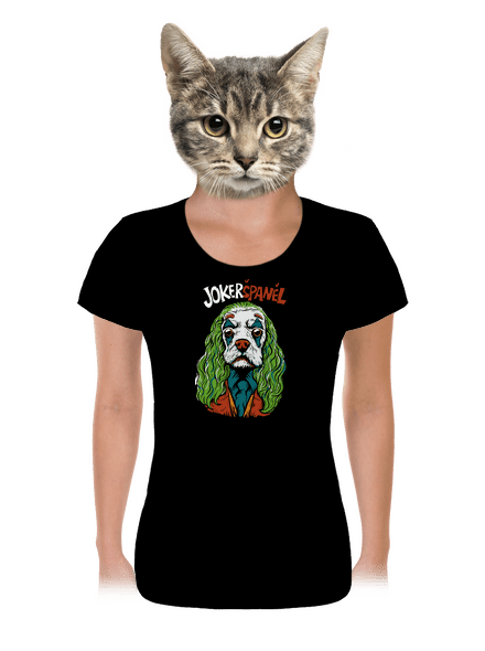 JokerŠpaněl dámské tričko Black