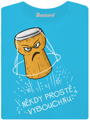 Někdy vybouchnu dámské tričko s lemem Blue Atol