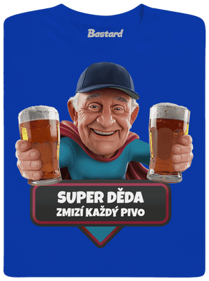 Super děda pánské dlouhý rukáv Royal Blue