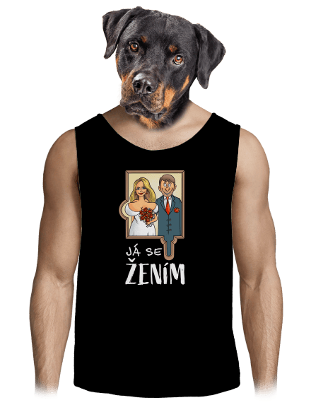 Já se žením/vdávám pánské tílko Black