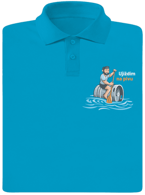 Ujíždím na pivu pánská polokošile Blue Atol