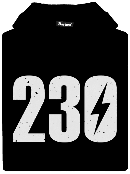 230 V dětská mikina klokanka Black