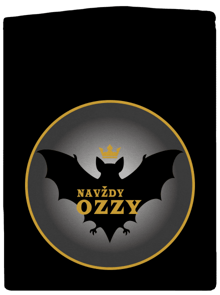 Navždy Ozzy pánská mikina na zip Black
