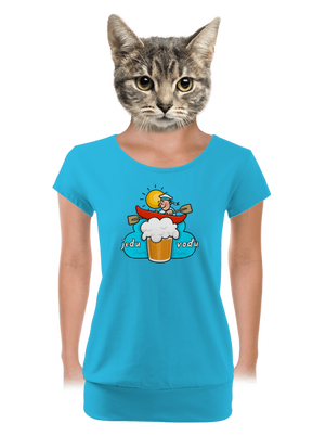 dámské tričko s lemem