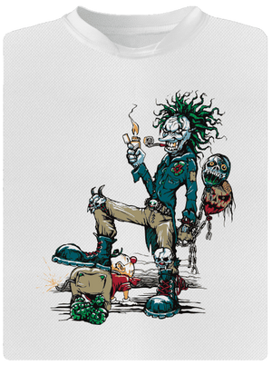 Evil Clown dětské sportovní tričko White