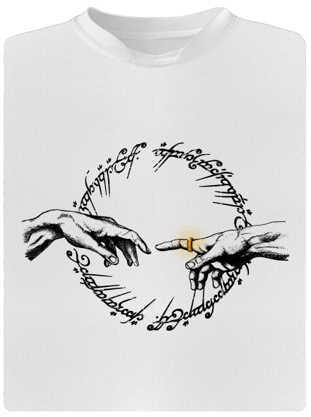 God of ring pánské sportovní tričko White
