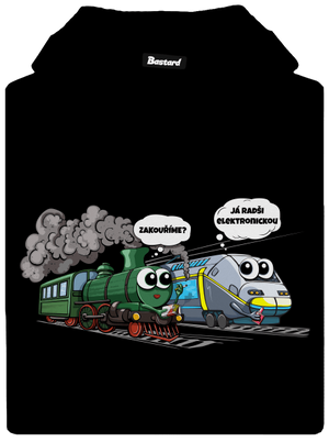 Zakouříme? dámská mikina klokanka Black