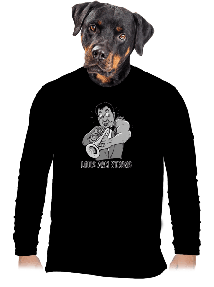Louis Armstrong pánské dlouhý rukáv Black