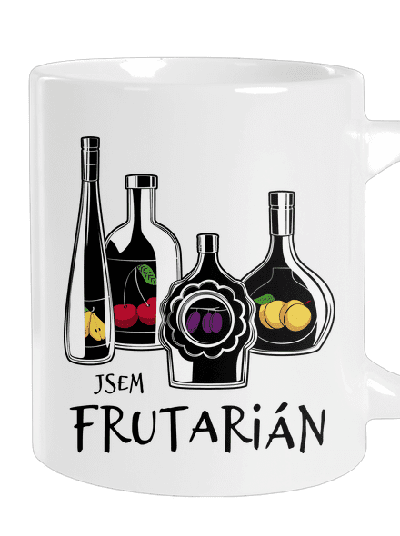 Frutarián velký hrnek White