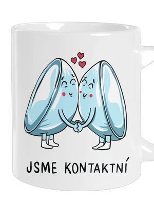 Kontaktní čočky velký hrnek White