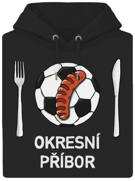 Okresní příbor unisex mikina premium Dark Black