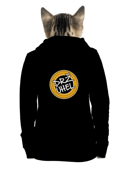Drž úhel dámská mikina na zip Black