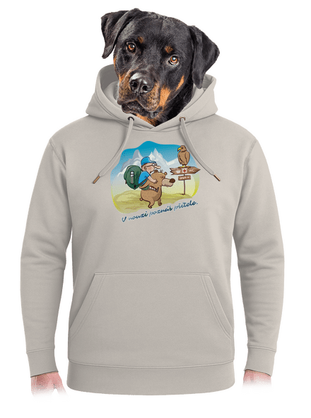 Přítel v nouzi unisex mikina premium Pastel Macchiato