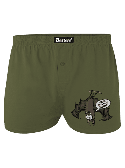 Visící netopýr pánské trenky Khaki