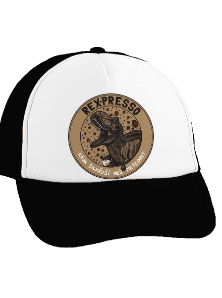 Rex-presso kšiltovka truckerka Black cap