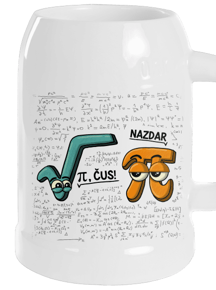 Pí, čus! půllitr White