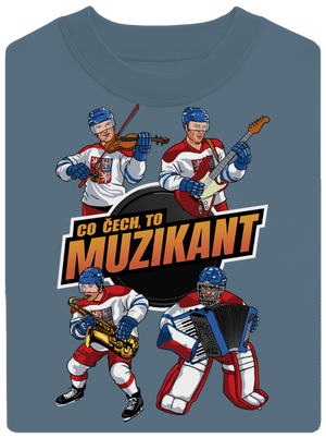 Co Čech, to hokejista unisex mikina bez kapuce Nordic Blue