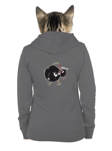 Bomby dámská mikina na zip Steel Gray