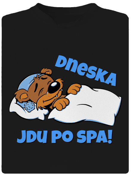 Dneska jdu po spa dětské sportovní tričko Black