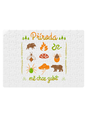 Příroda mě chce zabít puzzle White