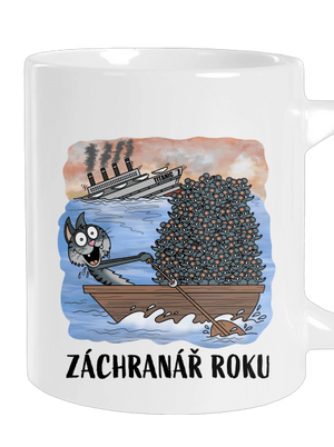 Záchranář roku velký hrnek White