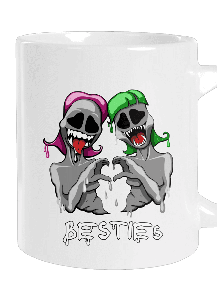 Besties velký hrnek White