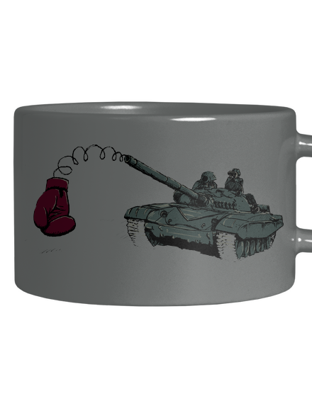 Tank hrnek makronka Grey Macaron