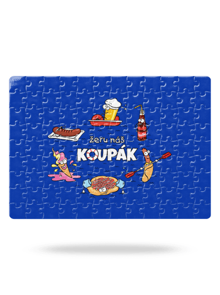 Český koupák puzzle White