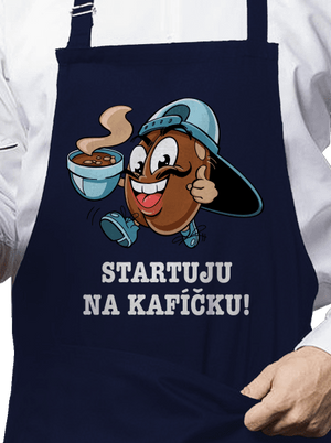 Startuju na kafíčku zástěra Navy
