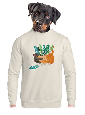 unisex mikina bez kapuce