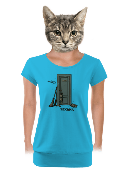 Sexana dámské tričko s lemem Blue Atol