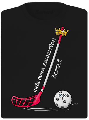 Král zahnutých čepelí - florbal dámské sportovní tričko Black