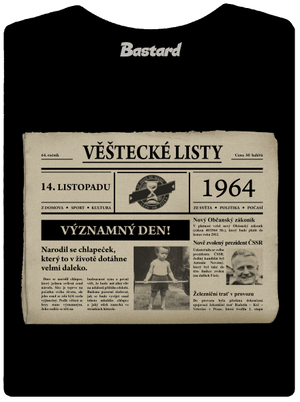 Věštecké listy dámské tričko s lemem Black