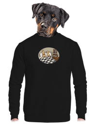 unisex mikina bez kapuce