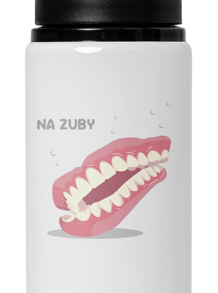 Hrnek na zuby lahev na vodu White