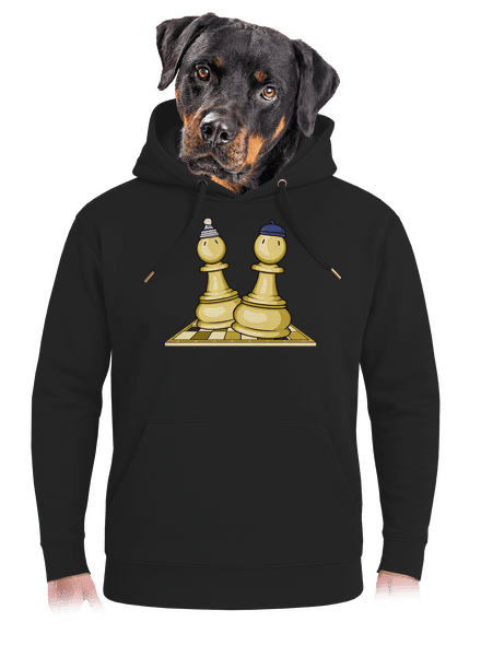 Šach a Mat unisex mikina premium Dark Black