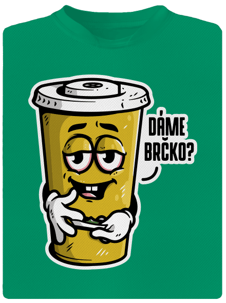 Dáme brčko? dětské sportovní tričko Kelly Green Mal