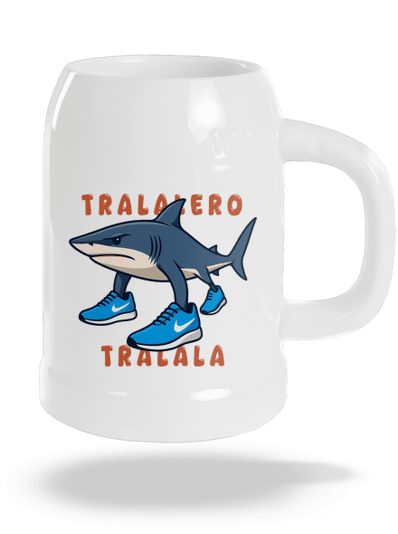 Tralalero Tralala – Italian Brainrot půllitr White