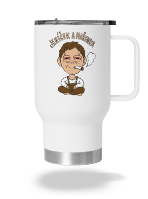 Jeníček a mařenka termohrnek White