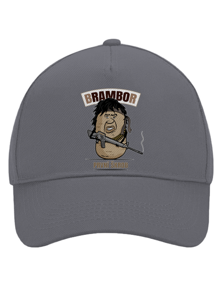 Brambor kšiltovka baseballka Graphite grey