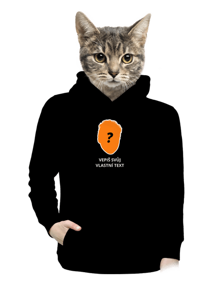 Tvoje hlava dámská mikina klokanka Black