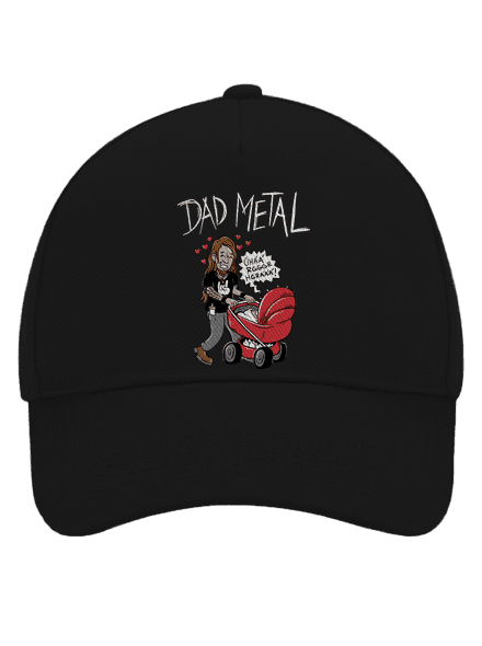 Dad metal kšiltovka baseballka Black