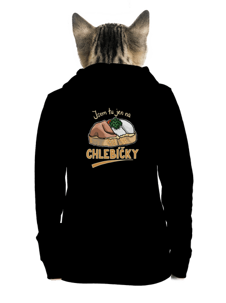 Na chlebíčky dámská mikina na zip Black