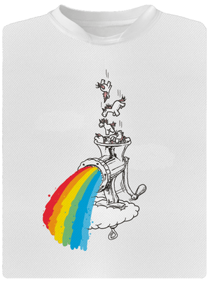 Jak vzniká duha dětské sportovní tričko White