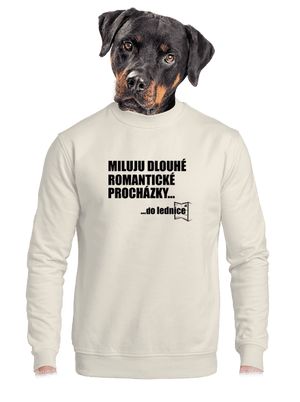 unisex mikina bez kapuce