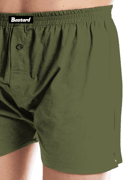 Bez potisku pánské trenky Khaki
