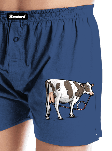 Cow drink pánské trenky Blue
