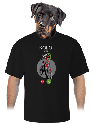 Kolo volá unisex tričko oversized Black