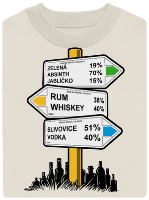 Rozcestník unisex mikina bez kapuce Off White