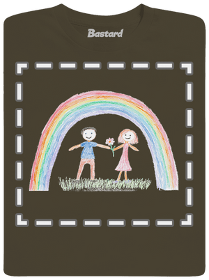 Dětské kresby - nahraj vlastní pánské tričko Urban Khaki